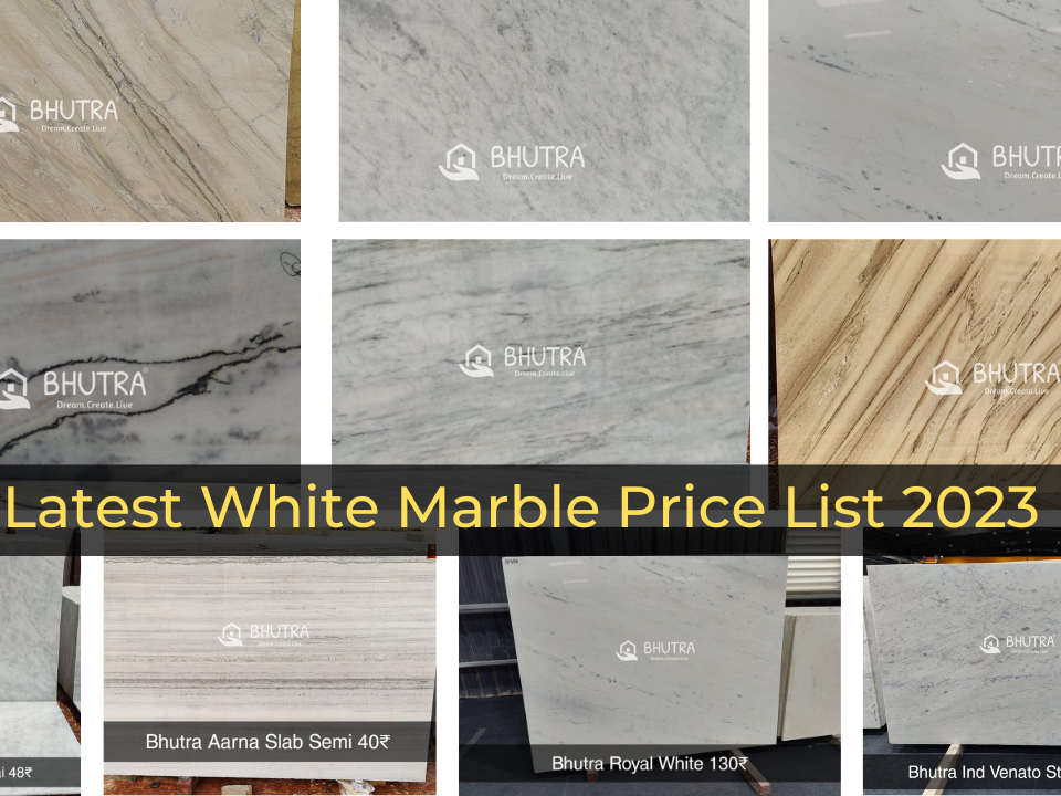 Latest White Marble Price List 2023